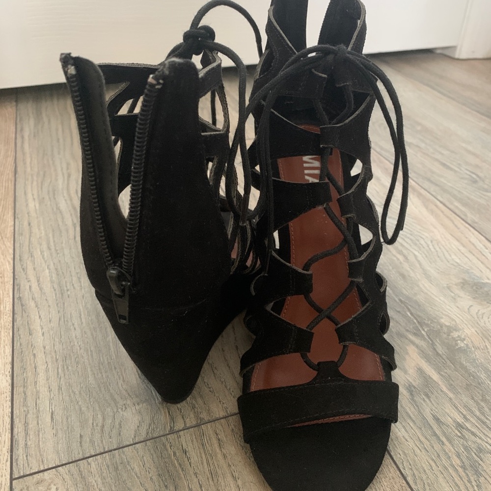 MIA Black wedge Shoes